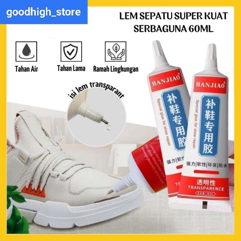 

Lem Perekat Sepatu HAN JIAO 60ML Super Kuat / Cairan Penambal SoL Sepatu Sandal