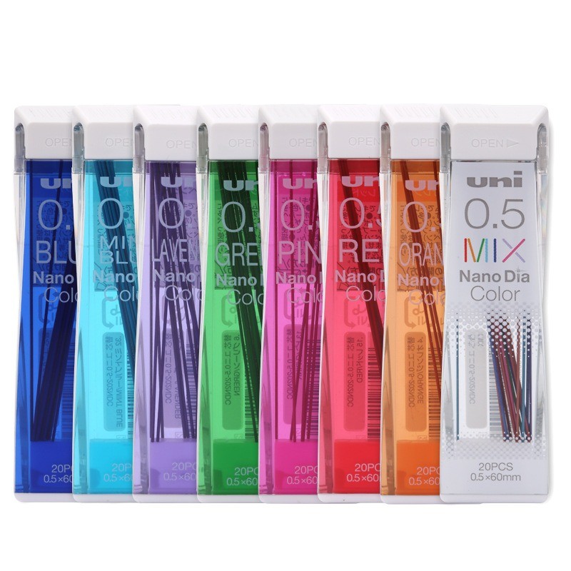 

0.5 Colored Mechanical Pencil Leads Refills 0.5mm Writing Supplies Student Art Sketch Drawing Stationery