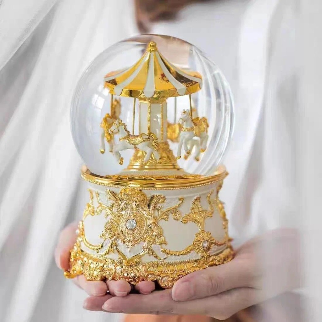 Crystal Ball Music Box Octopus Box Carousel Girl Birthday Valentine's Day Gift