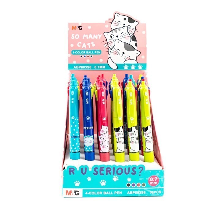 

Pulpen Barel 4in1 So Many Cutes M&G ABP803S6 ABP803R5 ABP803R4 Pena 0.7mm QBP803T8 0.5mm