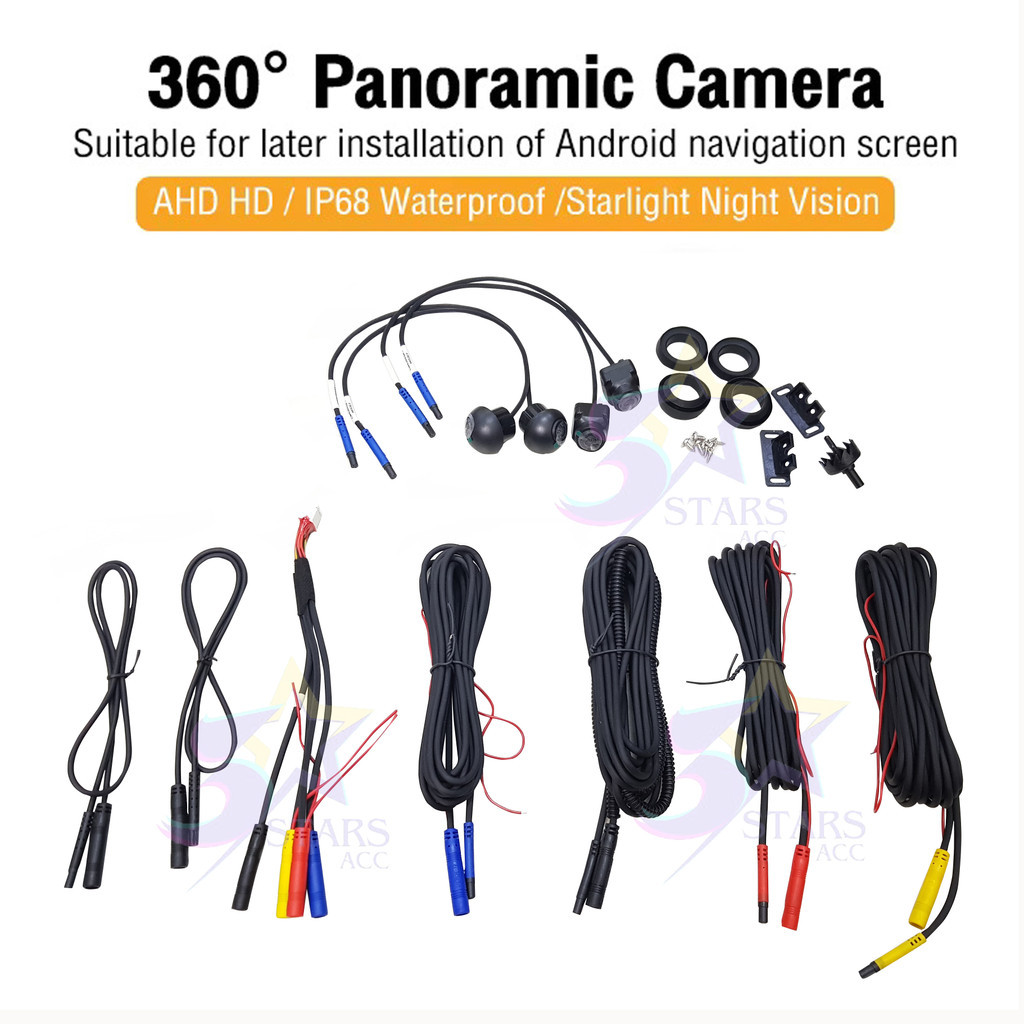 Kamera 360 Parkir Mundur Mobil Moving Camera AHD 360 1080P 3D HU Android