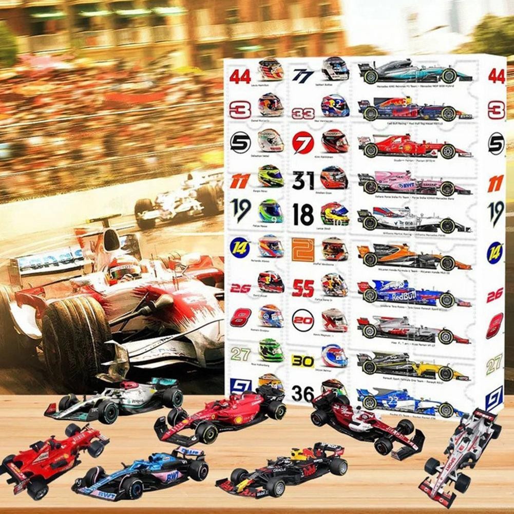 

High-end Christmas Countdown Calendar Car Decor Kids Car Advent Calendar Digital Racing Christmas Advent Calendar Christmas Gift