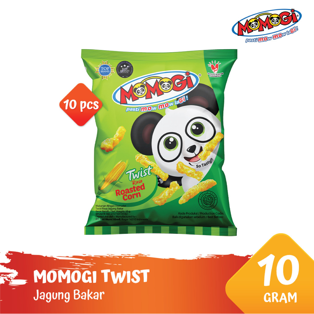 

Momogi Twist Snack Jagung Bakar - 10gr / 20gr