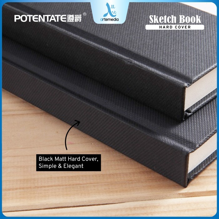 Potentate Sketchbook A6 Hard Cover Stitch Bound Buku Sketsa