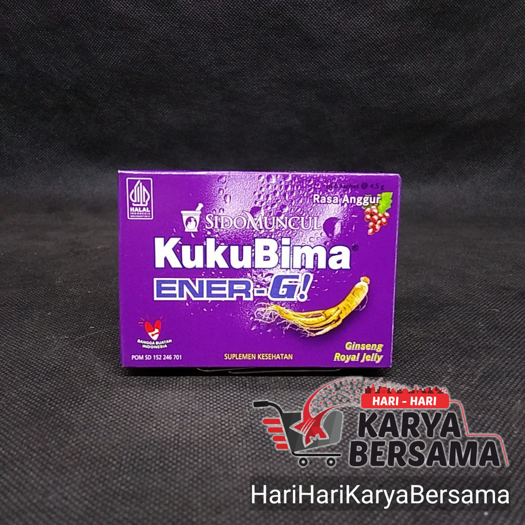 

MINUMAN BUBUK INSTAN SIDO MUNCUL KUKUBIMA KUKU BIMA ENER-G AGGUR 6'S X 4.5GR