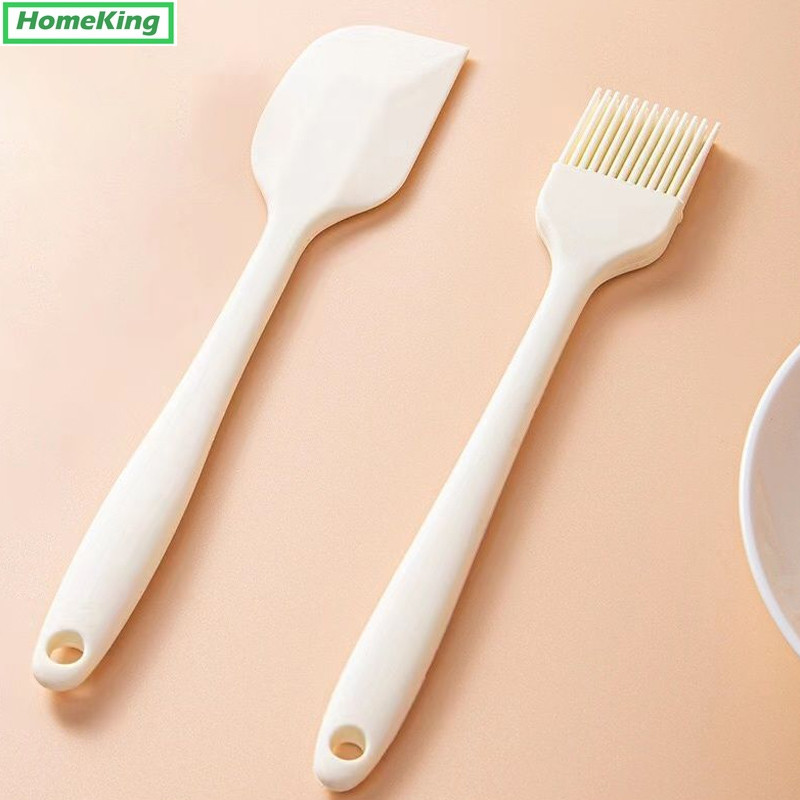 Spatula Set Silikon Tahan Panas / Spatula Kuas / Spatula Tahan Panas / Alat Masak Set Anti Lengket /