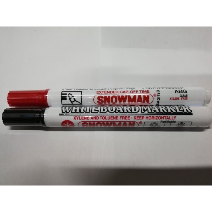 

SPIDOL WHITEBOARD SNOWMAN ABG12 ISI 12 PCS - ABG 12 HITAM