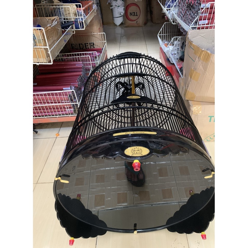 SANGKAR KANDANG BURUNG MURAI BATU BNR PVC BLACK MAGIK BARU NO 2 ( A1 )