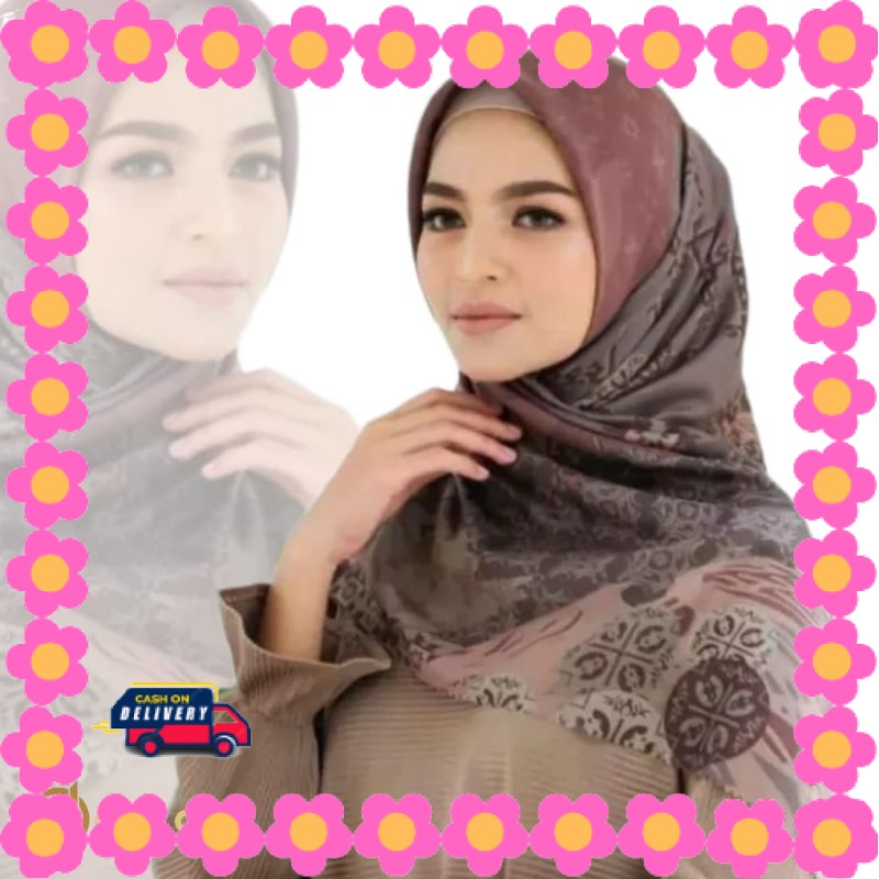 HIJAB WANITA MUDA CASUAL Pashmina Girly Syar i JUMBO / ZM Zaskia Mecca - Kayu Aro Black Scarf Kerudu