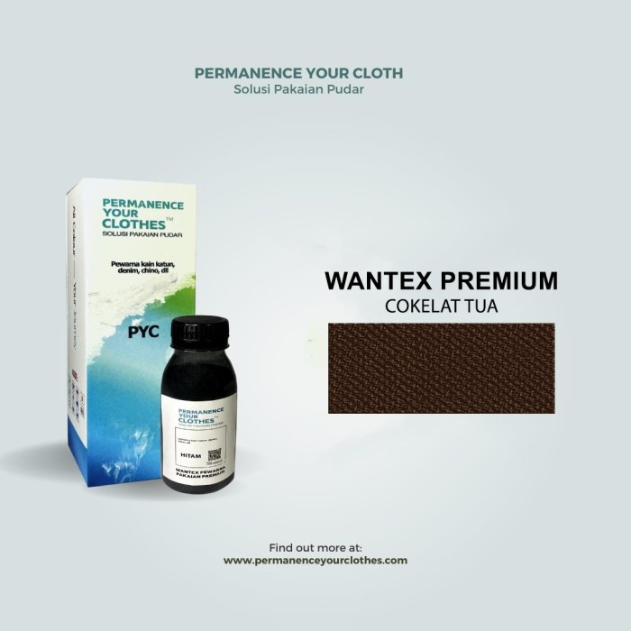 

[JL-0852] Wantex Premium Pewarna Pakaian Premium - Wenter - Cokelat tua