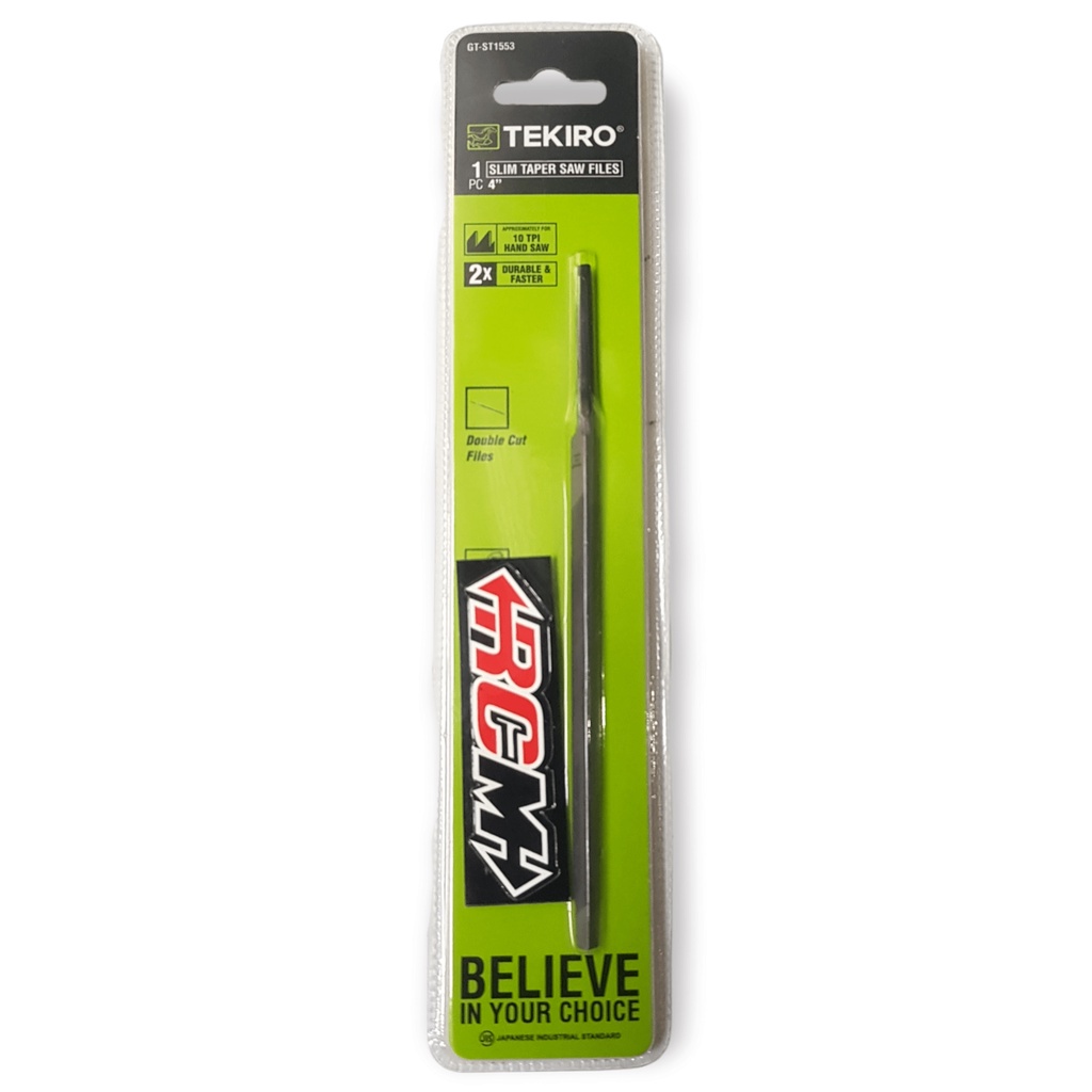 KIKIR ASAHAN GERGAJI SLIM 4" 4 " 4IN 4INCH 4INC 4 IN INCH INC SEGITIGA BESI KAYU FILES TAPER SAW GT-