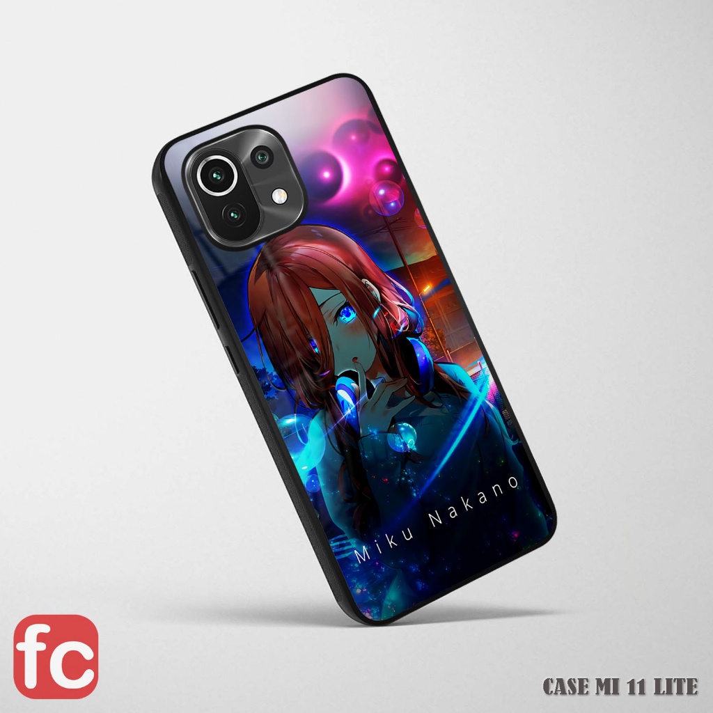 Softcase Xiaomi Mi 11 Lite | Mi11 |  RR56 Anime Girl Miku Nakano | Case Glossy HD 11Lite