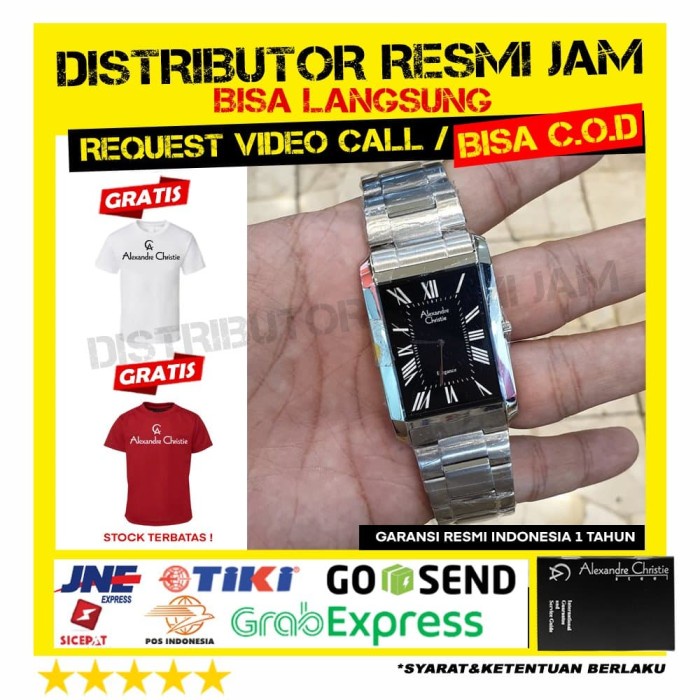 jam tangan pria alexandre christie ac8378 8378 brand new garansi resmi