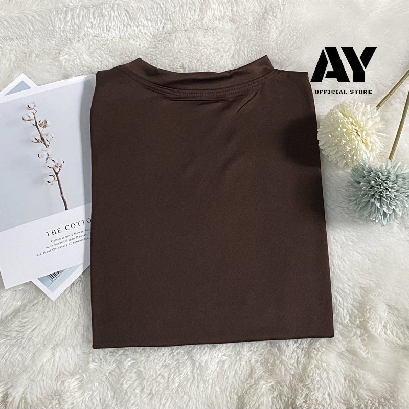 (cod)manset baju tangan panjang wanita bahan Jersey Spandek premium ukuran all size warna dark cokla