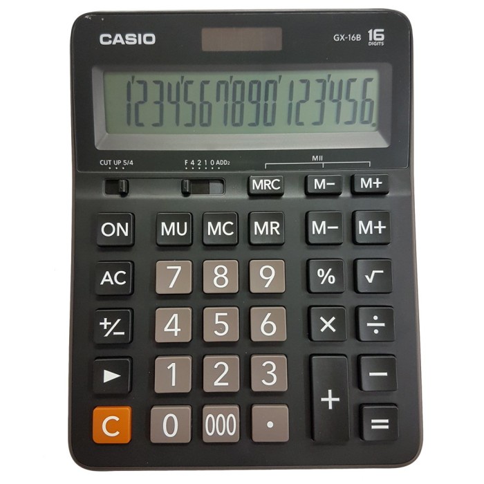 

CASIO GX-16B - Kalkulator Toko/ Dagang - 16 digit