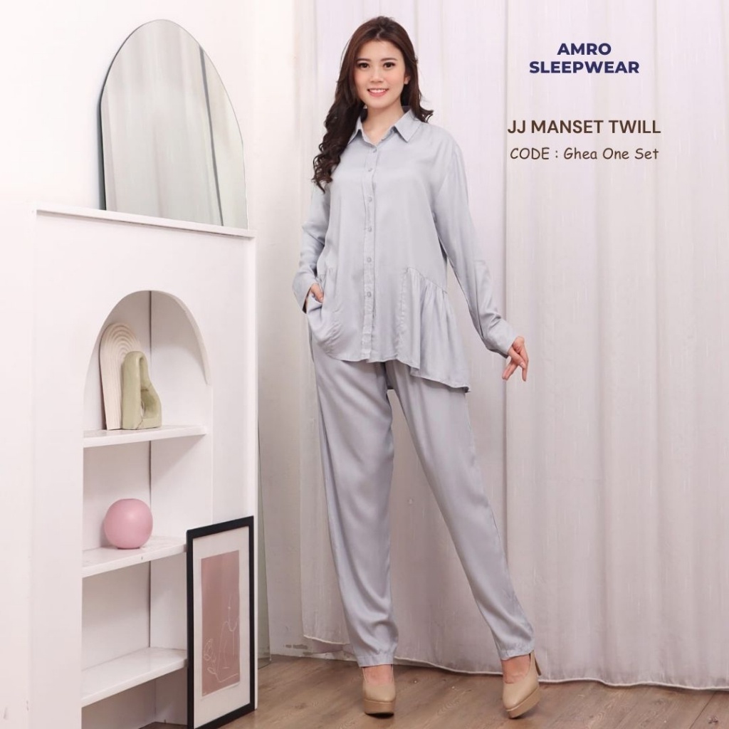 GHEA ONE SET - AMRO SLEEPWEAR - JJ MANSET TWILL