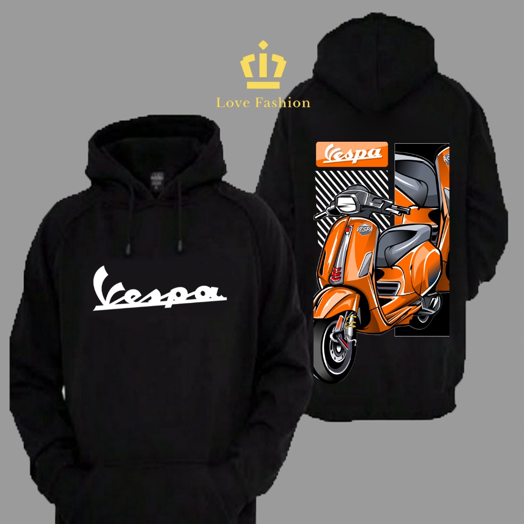 Sweater Hoodie Distro Motor Vespa Matic Modern Premium Terbaru