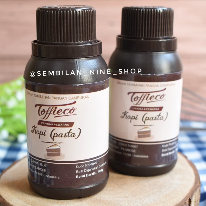 

Termurah [ Best Seller ] Toffieco KOPI Pasta 100 Gram Perisa Pewarna COFFEE