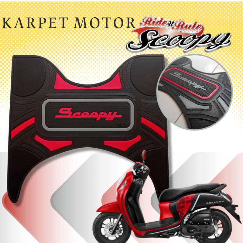 KARPET MOTOR SCOOPY th 2013 sd 2023 _ Aksesoris Motor Scoopy