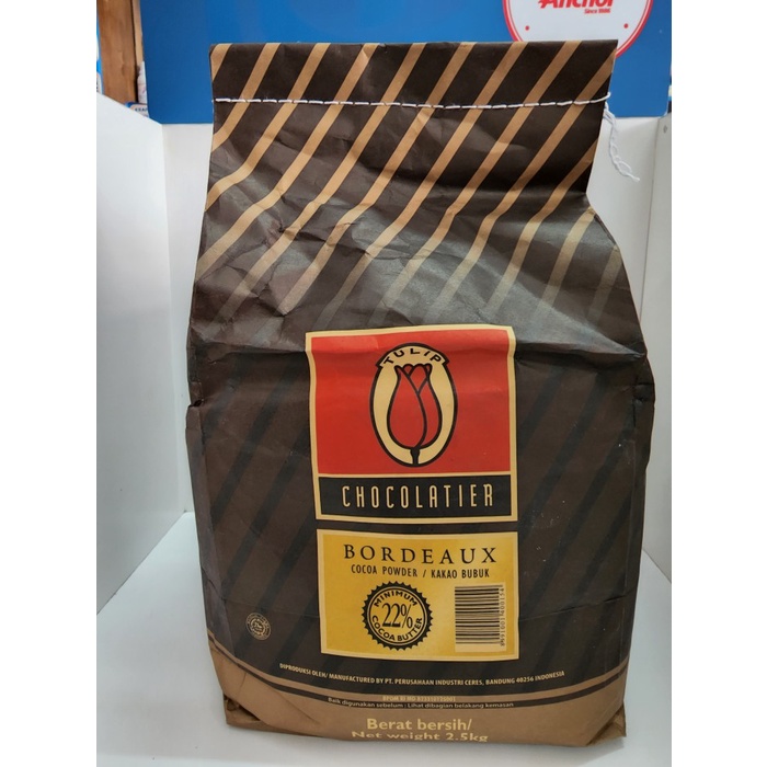 

Promo Termurah Tulip Bordeux Coklat Bubuk / Cocoa Powder 2,5kg - 2500gr