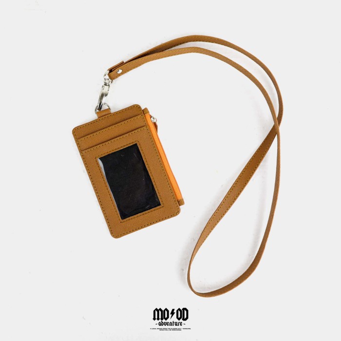 

ID CARD HOLDER NAME TAG - BUGS POCKET by MOOD ADVENTURE - mocha