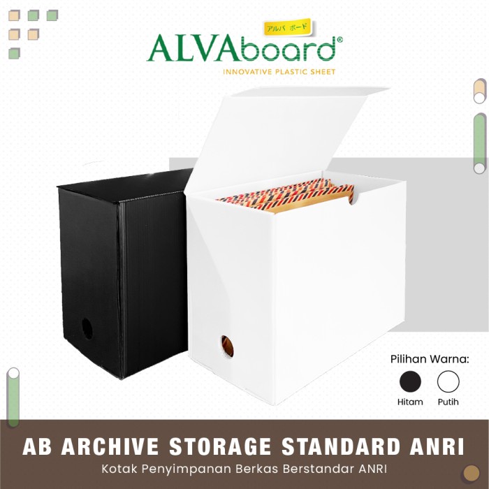 Kardus Arsip ALVAboard Box Standar BI Dus File Kotak Archive Box - Putih