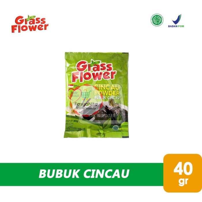 

Cincau Bubuk / Grass Jelly Powder / Cincao Grass Flower (40 gr) - FasyAnita Mart Denpasar