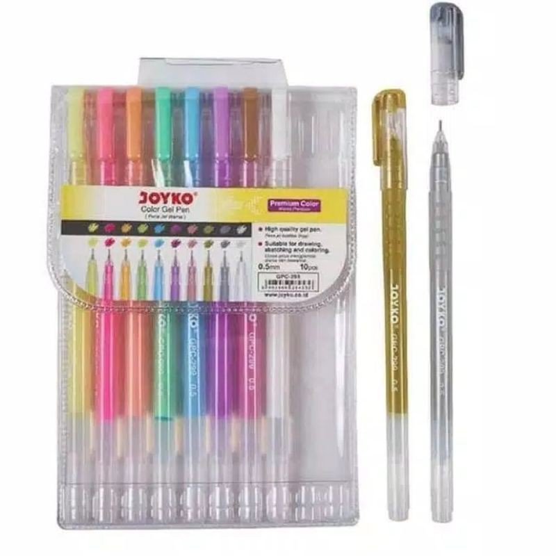 

Color Gel Pen 10 Warna JOYKO GPC-299 Premium Color 0.5m