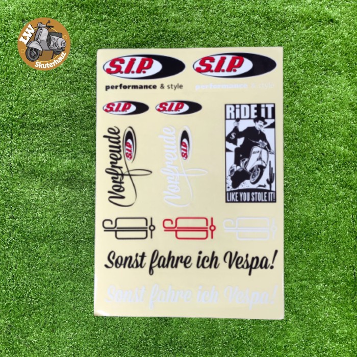 

Sticker Stiker Set by SIP Scooter Germany - Putih Vespa