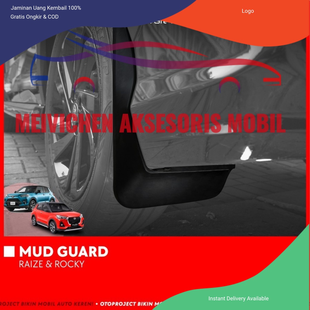 Mud Guard Karpet Lumpur Mobil Toyota Raize GR Daihatsu Rocky 2021 2022 Aksesoris mobil