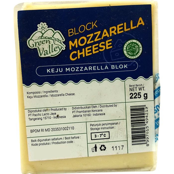 

Green Valley Block Mozarella Cheese [225 gr]