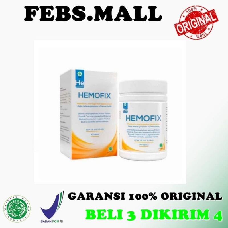 HEMOFIK ASLI ( Terlaris ) Hemofix Obat Ambien Wasir Ampuh Dan Sudah BPOM Original HEMOFIX READY STOK