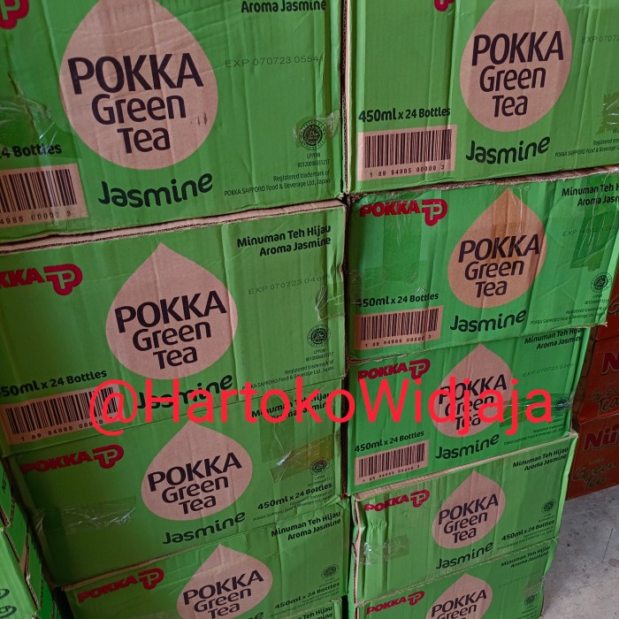 

✨PROMO✨ -POKKA GREEN TEA JASMINE BOTOL DUS ISI 24 BOTOL