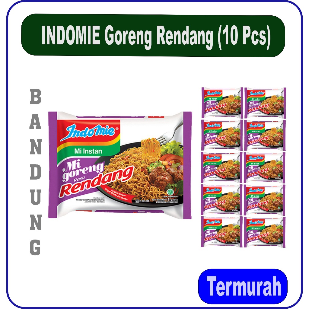 

INDOMIE Goreng Rendang (10 Pcs)