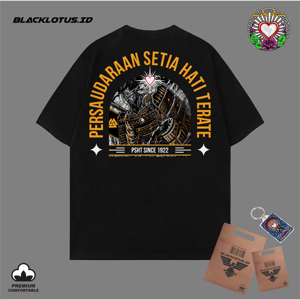 Kaos Terate GOLDEN Kaos Setia Hati terate Plastisol Katun Premium Asli Kaos Raja Tega Temu Rose