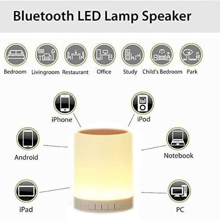 Speaker Bluetooth Portable Multi Touch Lamp Micro SD Slot CL-671 Desain Menarik dan Bermacam Warna