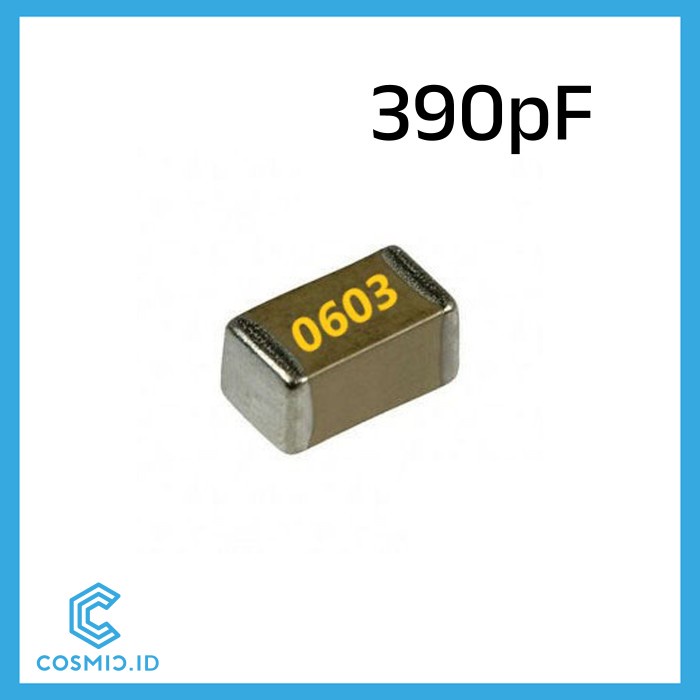 Capacitor 390pF 390 pF 0603 Kapasitor picoFarad SMD