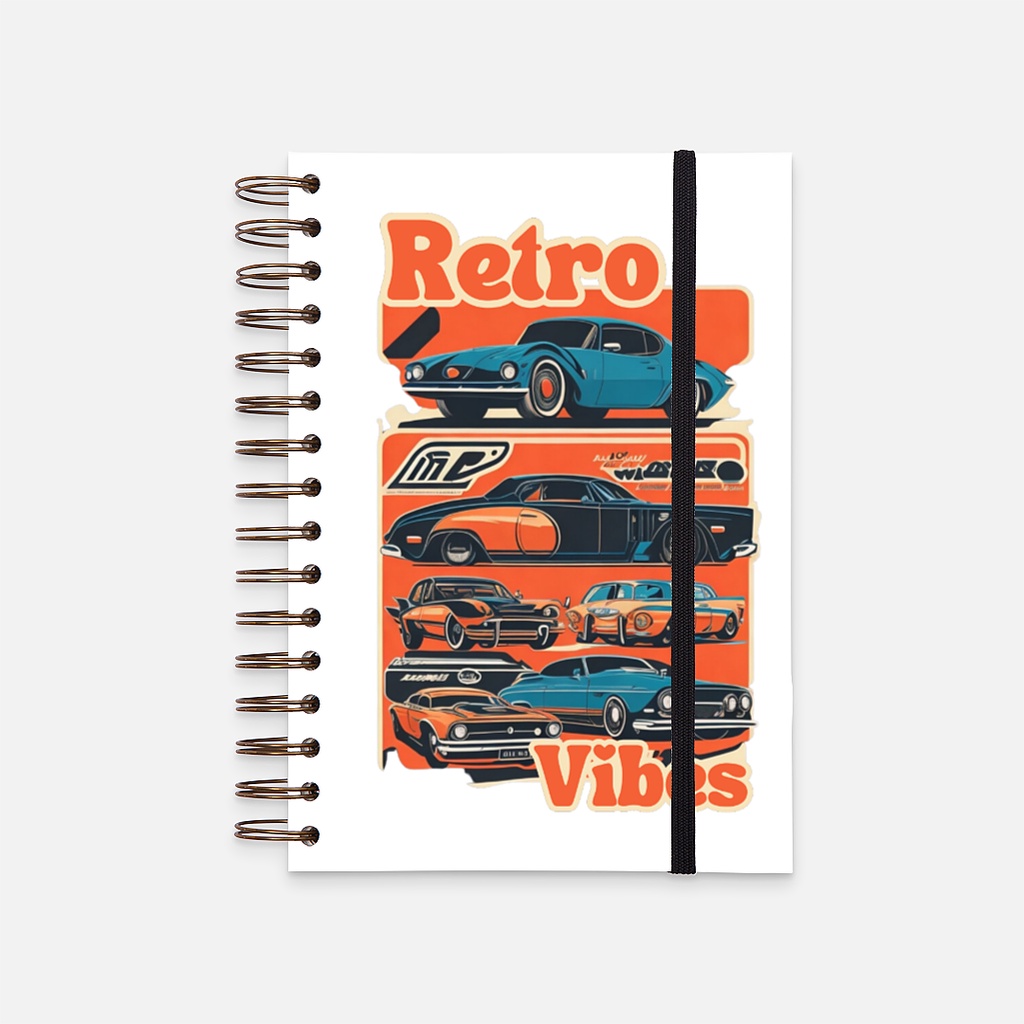 

Hard Cover Notebook Retro Vibes Classic