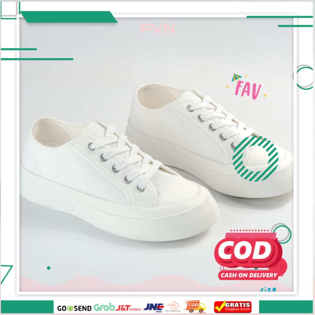SEPATU ORI  / PVN Taeyong Sepatu Sneakers Wanita Sport Shoes White 103