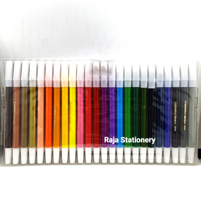 Snowman 24 Coloring Markers / Spidol Warna Warni PW-24A