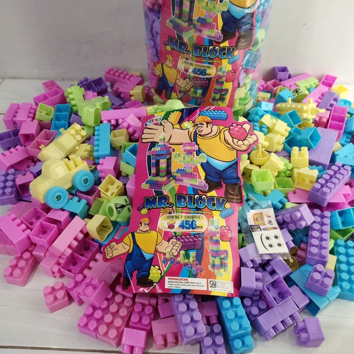 Mainan Lego Kantong Besar Isi 456 Edukasi Balok Susun