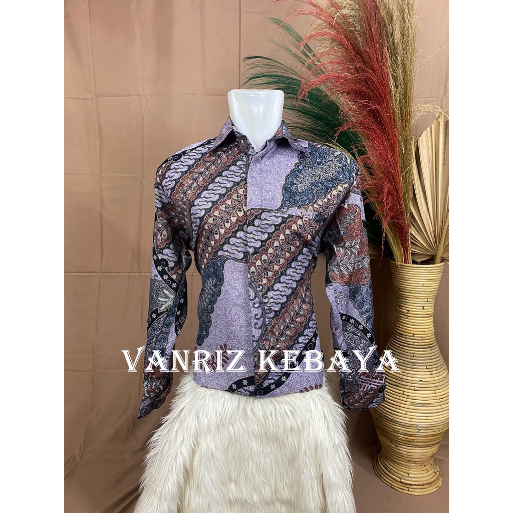 KEMEJA PANJANG BATIK / KEMEJA BATIK KEBAY / KEMEJA BATIK LENGAN PANJANG / BATIK PRIA LENGAN PANJANG 
