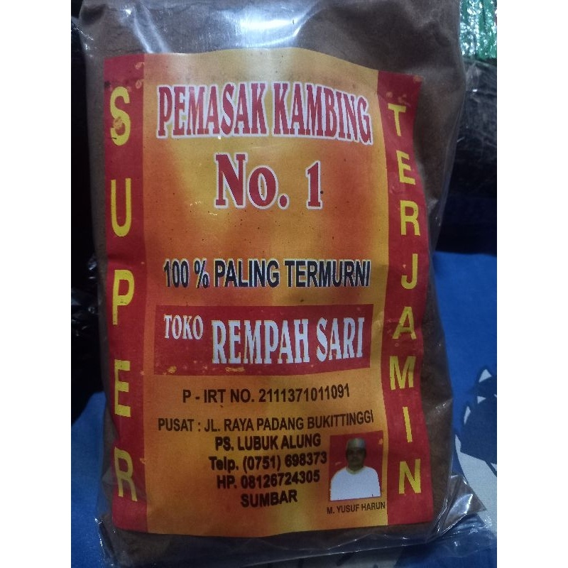 

Bumbu Pemasak Gulai Kambing 1kg Rempah Sari Asli Lubuk Pariaman