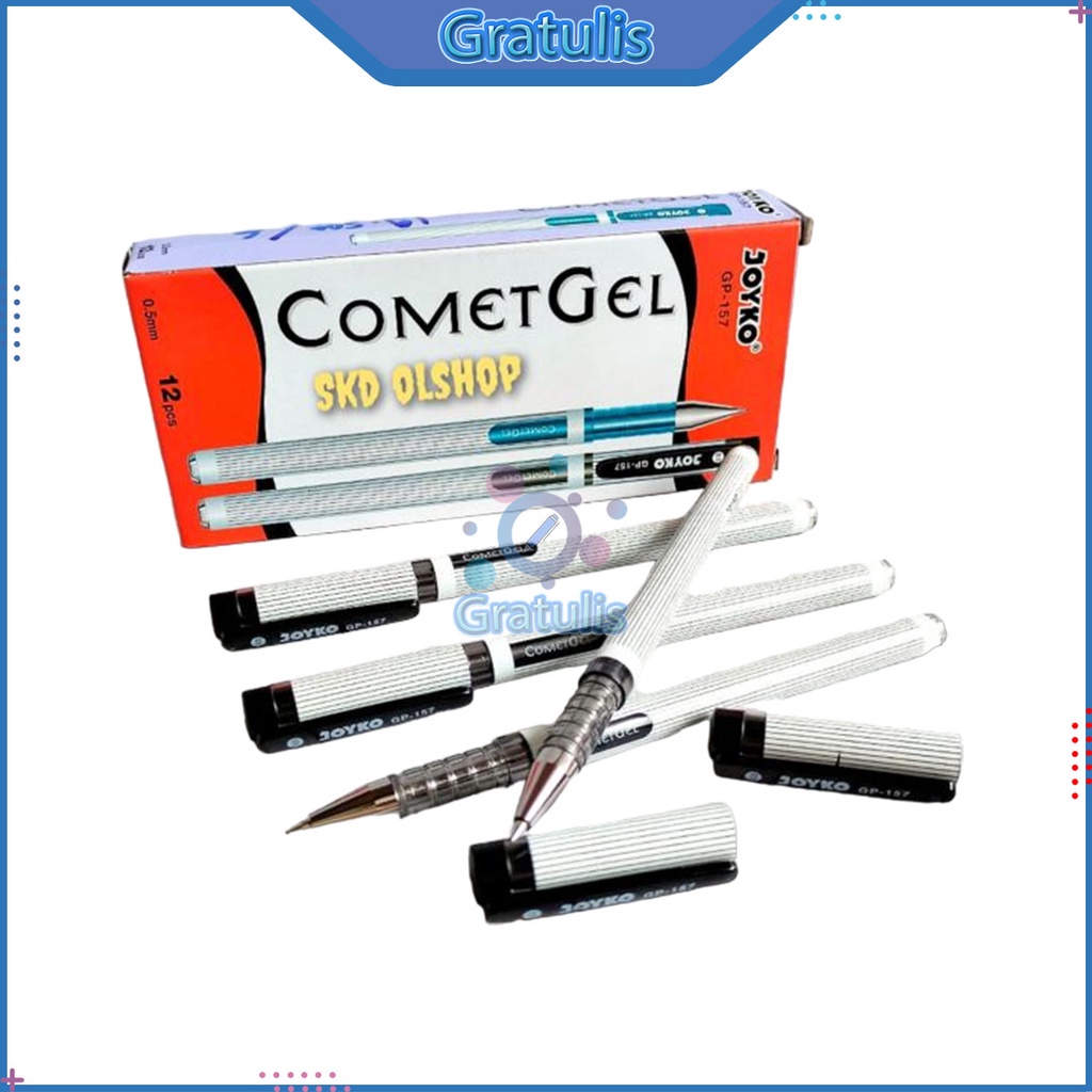 

PULPEN COMET GEL JOYKO [GP-157/12 PCS] / BALLPOINT PENA PEN TINTA HITAM