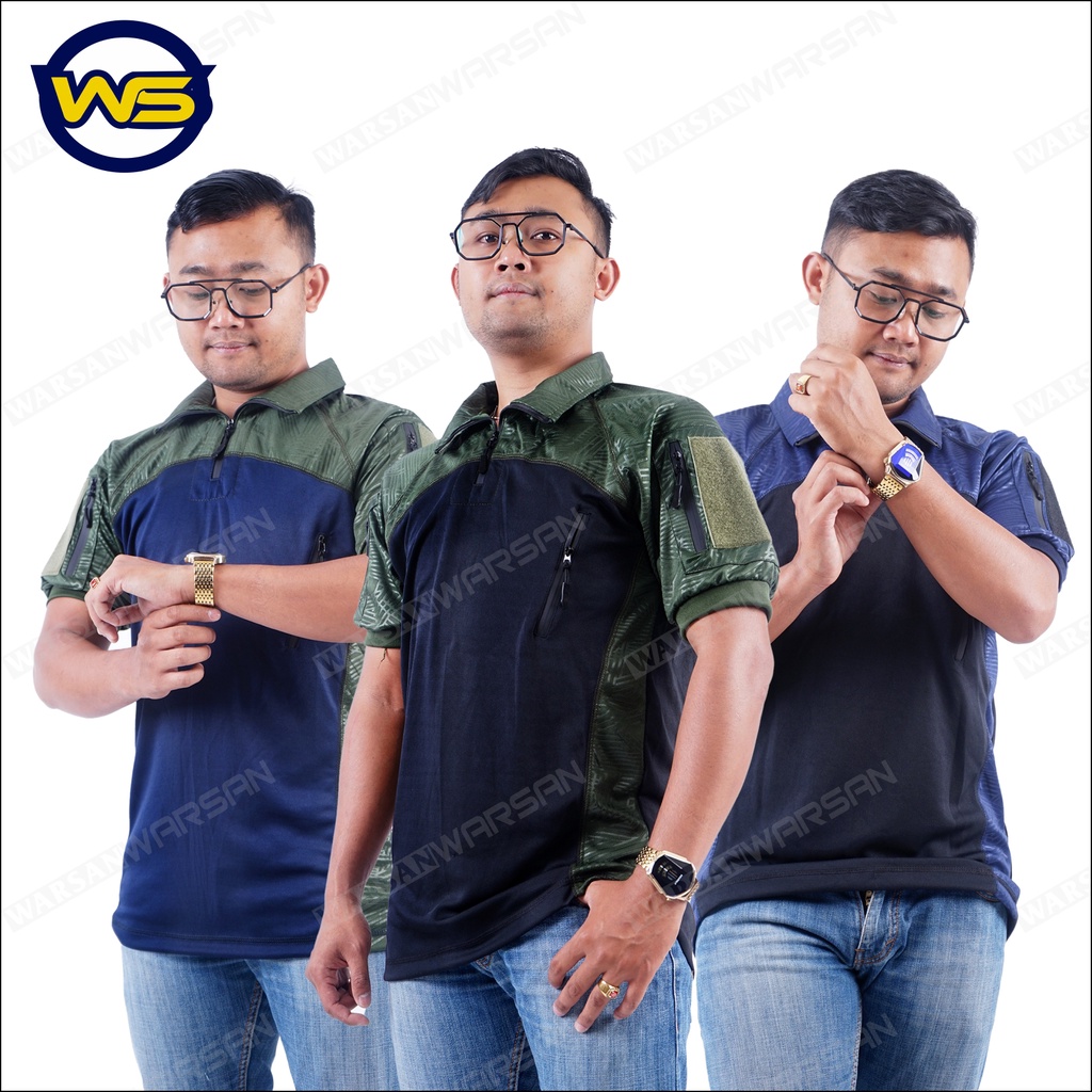 KAOS BDU TACTICAL KOMBINASI BAHAN FULL DRYFIT EMBOSS / WANGKI COMBAT TACTICAL DRYFIT EMBOSS