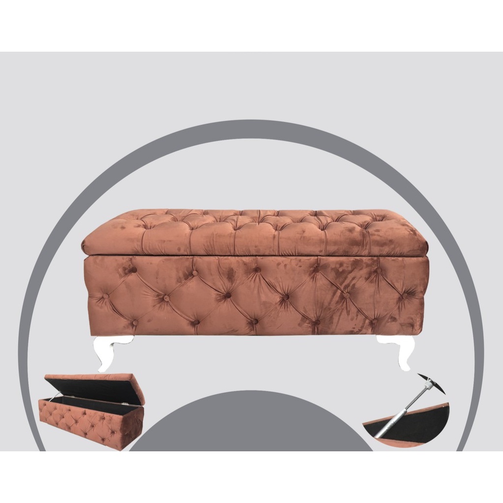 Sofa Long Stool Modern / Sofa Bench Storage Minimalis / Stool Penyimpanan