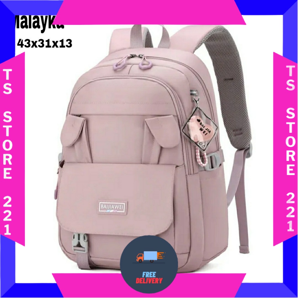 BACKPACK SEKOLAH SD SMP SMP KULIAH MUAT LAPTOP BANYAK BUKU/ tiyig_store - Tas Ransel Sekolah Anak Pe