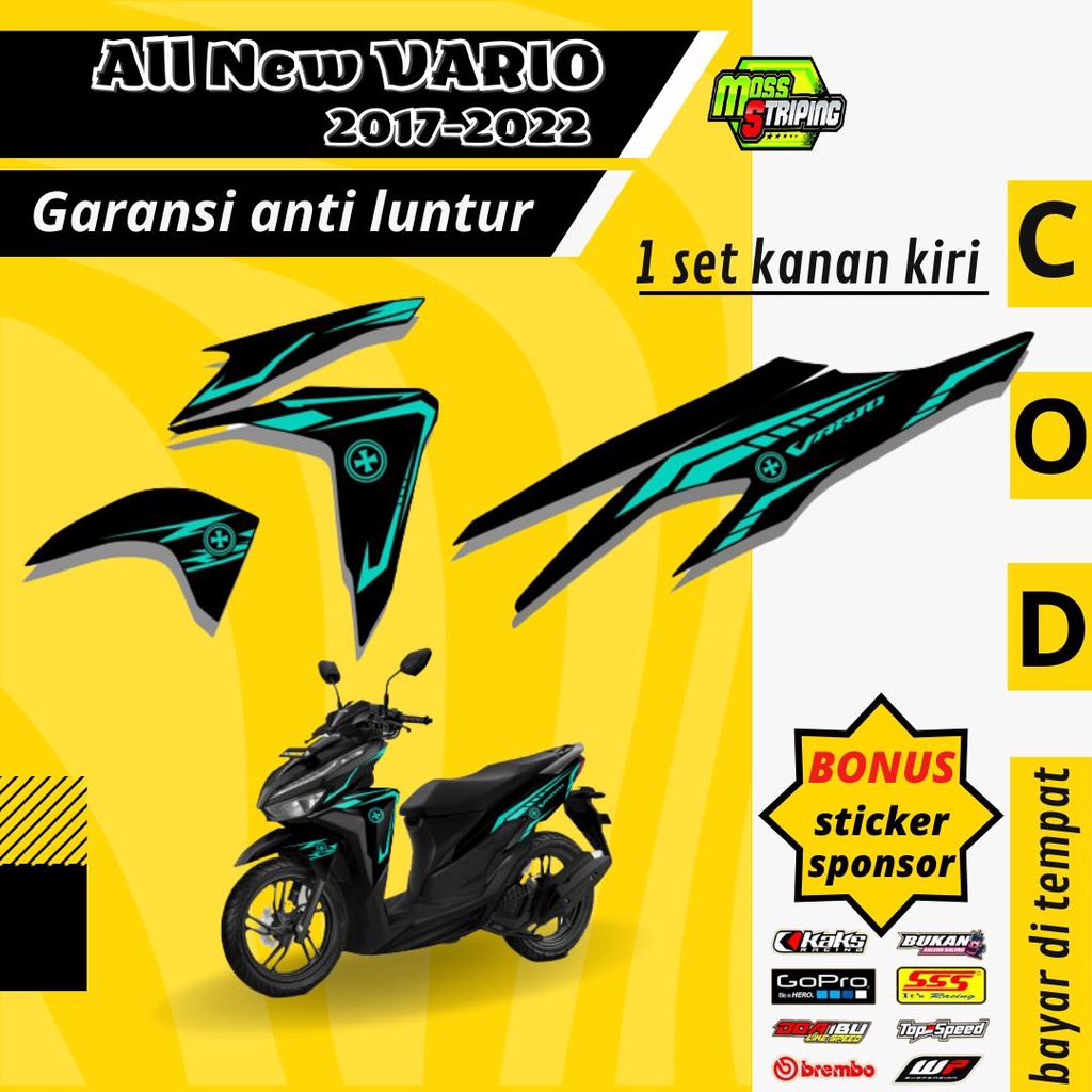 Striping Sticker List Variasi aksesories Motor all New vario 125 cc - 150 cc 2107 2018 2019  2020 20