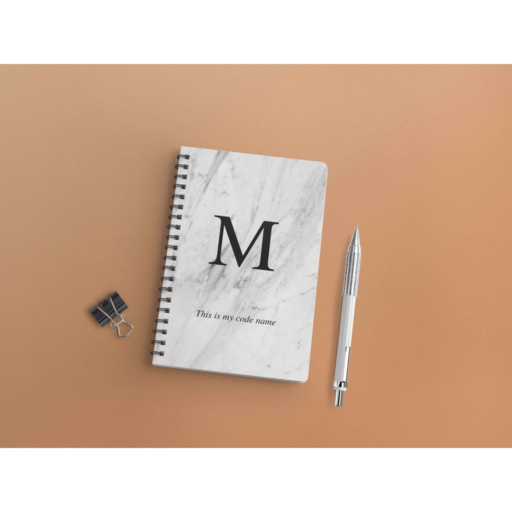 

Notebook Alphabet Edition 2 Lined Grid Dot Ukuran A5 Ring Spiral Jurnal Catatan Buku Spiral Binder