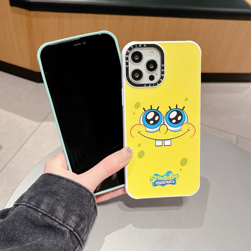 SpongeBob CASETIFY Patrick Star Case For iPhone 15 14 Plus 11 12 13 X XS XR Pro 15Pro Max Soft Liqui